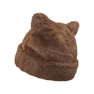 Foto 3 | Foto 3 | Gorro Vptmrp De Piel De Conejo Sintético Para Mujer Color Marrón - Venta Internacional.