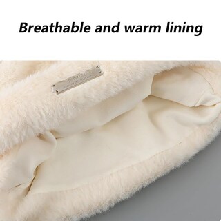 Foto 5 | Foto 5 | Gorro Vptmrp De Piel Peluda Y Peluda Para Mujer  Gato  Cálido  Felpa  Negro - Venta Internacional.