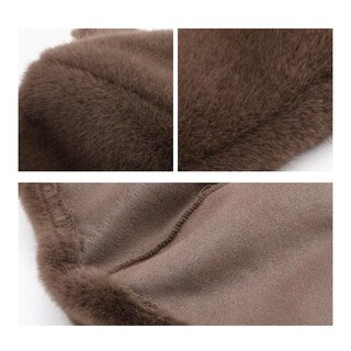 Foto 6 | Foto 6 | Gorro Vptmrp Con Orejas De Oso Peludo Para Mujer Al Aire Libre (naranja) - Venta Internacional.