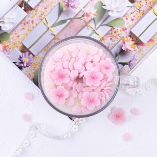 Foto 3 | Foto 3 | Vela Romántica De Soja Aromática Sakura Cup Para Regalo De Cumpleaños Boda - Venta Internacional.