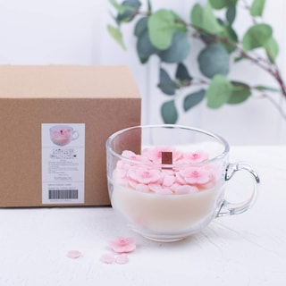 Foto 6 | Foto 6 | Vela Romántica De Soja Aromática Sakura Cup Para Regalo De Cumpleaños Boda - Venta Internacional.