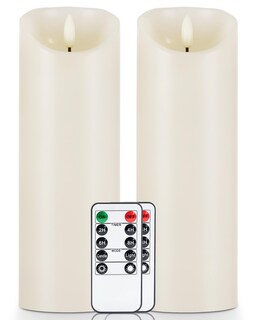 Foto 1 | Foto 1 | Velas Sin Llama 5 Unidades Cera Led Parpadeante Con Mando A Distancia Juego De 2 - Venta Internacional.