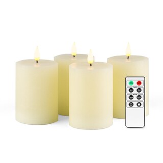 Foto 1 | Foto 1 | Velas Led Sin Llama Fanna 4 Con Temporizador Navideño Marfil - Venta Internacional.