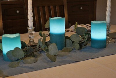 Foto 3 | Foto 3 | Velas Led Sin Llama Rhytsing Turquesa Con Temporizador Juego De 3 - Venta Internacional.