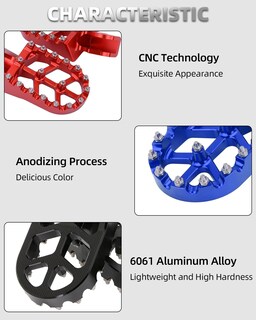 Foto 5 | Foto 5 | Estriberas Para Moto De Cross Jfg Racing Crf150f Crf230f 2003-2019 Color Rojo - Venta Internacional.