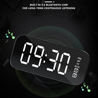 Foto 5 | Foto 5 | Altavoz Bluetooth Despertador Radio Fm Multifunción - Venta Internacional.