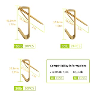 Foto 7 | Foto 7 | Kit Para Colgar Cuadros Pointool  30 Libras  50 Libras  100 Libras  Para Paneles De Yeso - Venta Internacional.