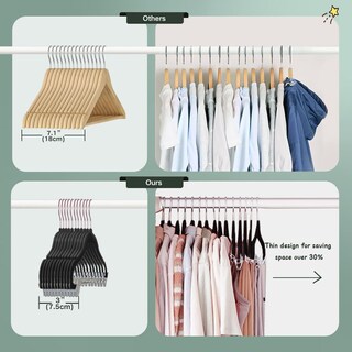 Foto 5 | Foto 5 | Pack De 14 Pantalones Baby Hangers Stormix Con Clips Antideslizantes Negros - Venta Internacional.
