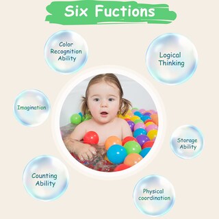 Foto 3 | Foto 3 | Ball Pit Balls Vanland Para Bebés Y Niños Pequeños Con Bolsa De Almacenamiento - Venta Internacional.
