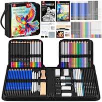Kit De Bocetos De Art Supplies Vigorfun  106 Unidades Con Cuaderno De Bocetos - Venta Internacional.