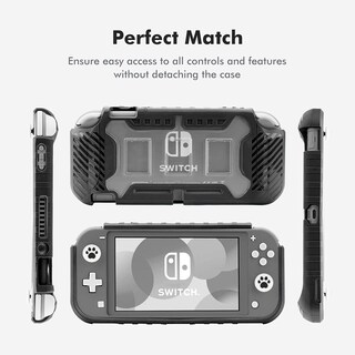 Foto 3 | Foto 3 | Funda Protectora Con Agarre Kiwihome Para Nintendo Switch Lite Negra - Venta Internacional.