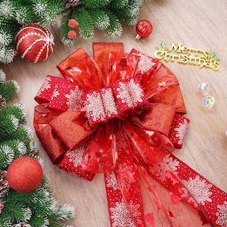 Foto 5 | Foto 5 | Decoración Para Árbol De Navidad Tbd Decor Con Lazo Rojo 32 X 12 Cm - Venta Internacional.