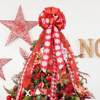Foto 6 | Foto 6 | Decoración Para Árbol De Navidad Tbd Decor Con Lazo Rojo 32 X 12 Cm - Venta Internacional.