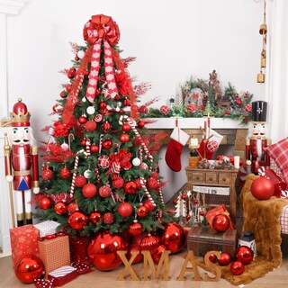 Foto 7 | Foto 7 | Decoración Para Árbol De Navidad Tbd Decor Con Lazo Rojo 32 X 12 Cm - Venta Internacional.