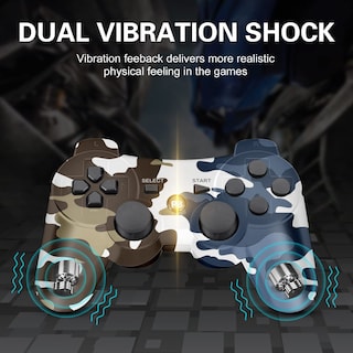 Foto 2 | Foto 2 | Paquete De 2 Controladores Inalámbricos Para Ps3 Minswc Con Double Shock - Venta Internacional.