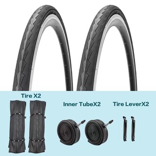 Foto 2 | Foto 2 | Neumáticos Y Tubos Interiores Para Bicicleta De Carretera Simeiqi De 700 X 28 Cm Paquete De 2 - Venta Internacional.