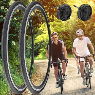 Foto 7 | Foto 7 | Neumáticos Y Tubos Interiores Para Bicicleta De Carretera Simeiqi De 700 X 28 Cm Paquete De 2 - Venta Internacional.