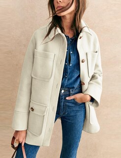 Foto 6 | Foto 6 | Abrigo Coat Omoone Para Mujer Invierno 2024 Mezcla De Lana Color Beige - Venta Internacional.
