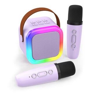 Foto 1 | Foto 1 | Máquina De Karaoke Koolcover Mini Para Niños Y Adultos Con 2 Micrófonos Color Morado - Venta Internacional.