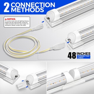Foto 3 | Foto 3 | Lámpara Led Para Taller Barrina 2 Pies 20 W 3000 Lm 4000 K En Forma De V Paquete De 2 - Venta Internacional.