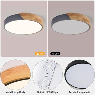 Foto 7 | Foto 7 | Lámpara De Techo Vikaey Modern Led De 30 Cm 18 W 4000 K No Regulable - Venta Internacional.