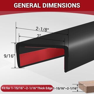Foto 2 | Foto 2 | Borde De Goma Yanruipro Canal En U Autoadhesivo 20 Pies - Venta Internacional.