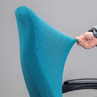 Foto 5 | Foto 5 | Funda Para Silla De Oficina Melaluxe Universal Stretch Peacock Blue - Venta Internacional.