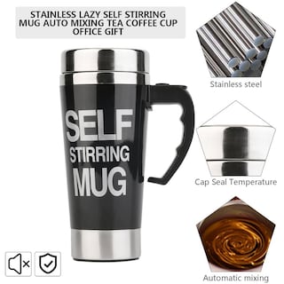 Foto 4 | Foto 4 | Taza De Acero Inoxidable Con Agitación Automática Para Café Y Té - Venta Internacional.