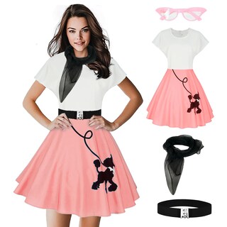 Foto 1 | Foto 1 | Vestido De Disfraz Uezjymi Poodle De Los Años 50 Para Mujer Con Accesorios - Venta Internacional.