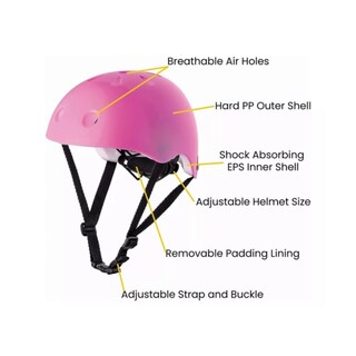 Foto 3 | Foto 3 | Casco Para Niños De Ciclismo Patinaje Y Patinaje Rosa - Venta Internacional.