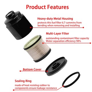 Foto 6 | Foto 6 | Set Separador De Agua Con Filtro De Combustible Carmocar Para Dodge Ram 6.7l - Venta Internacional.