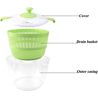 Foto 3 | Foto 3 | Centrifugadora De Verduras Manual Para Ensaladas 687 Ml Genérica - Venta Internacional.