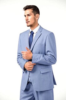 Foto 7 | Foto 7 | Suit Mrbuerly De 3 Piezas Corte Ajustado Color Morado Claro Para Hombre - Venta Internacional.