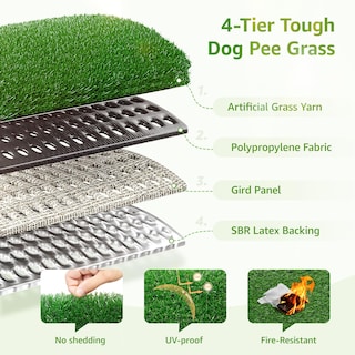 Foto 7 | Foto 7 | Almohadillas Artificiales Para Orinar Con Césped Para Perros Loobani Para Orinal 45 X 58 Cm - Venta Internacional.
