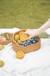 Foto 2 | Foto 2 | Juego De Cestas Para Pan Hitomen Hechas A Mano Para Almacenar Frutas De Ratán (3) - Venta Internacional.