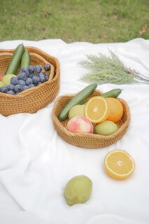 Foto 3 | Foto 3 | Juego De Cestas Para Pan Hitomen Hechas A Mano Para Almacenar Frutas De Ratán (3) - Venta Internacional.
