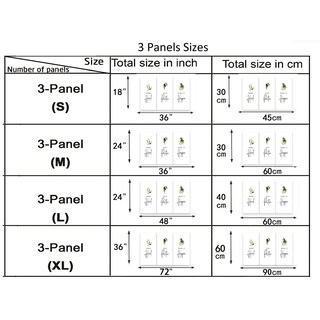 Foto 6 | Foto 6 | Lienzo Decorativo Guttaty 3 Piezas Inspiradoras Plantas Blancas - Venta Internacional.