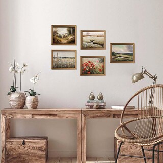 Foto 3 | Foto 3 | Lámina Mural Yeechine Con Marco Dorado Vintage Champ Fleuri - Venta Internacional.