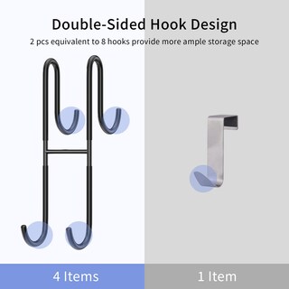 Foto 4 | Foto 4 | Gancho De Puerta De Cristal Para Ducha Sstoohl Extendido De Acero Inoxidable De 18 Cm - Venta Internacional.
