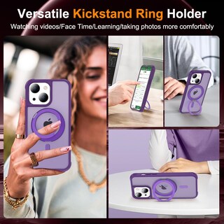Foto 4 | Foto 4 | Funda Xiqi Para Iphone 13 Y 14 De 6.1 Pulgadas Con Soporte De Anillo Magnético - Venta Internacional.