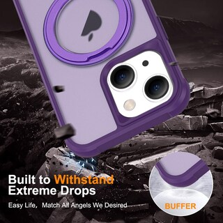 Foto 6 | Foto 6 | Funda Xiqi Para Iphone 13 Y 14 De 6.1 Pulgadas Con Soporte De Anillo Magnético - Venta Internacional.