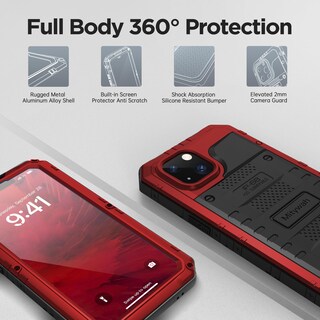 Foto 4 | Foto 4 | Funda Impermeable Mitywah Para Iphone 14 Plus Con Protector De Pantalla - Venta Internacional.