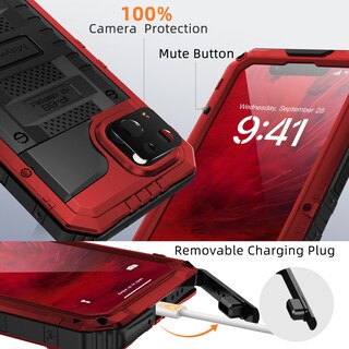 Foto 5 | Foto 5 | Funda Impermeable Mitywah Para Iphone 14 Plus Con Protector De Pantalla - Venta Internacional.