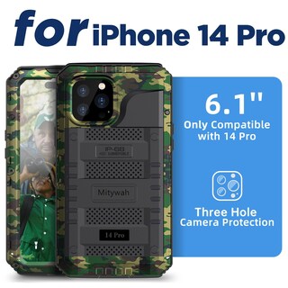 Foto 2 | Foto 2 | Funda Impermeable Mitywah Para Iphone 14 Pro De 6.1 Pulgadas Con Protector De Pantalla - Venta Internacional.