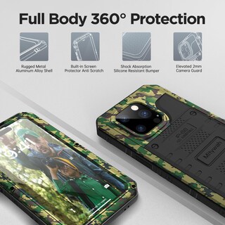 Foto 4 | Foto 4 | Funda Impermeable Mitywah Para Iphone 14 Pro De 6.1 Pulgadas Con Protector De Pantalla - Venta Internacional.