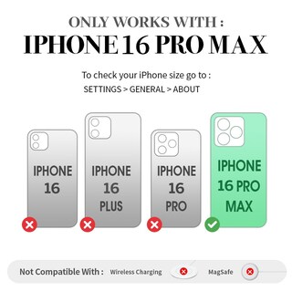Foto 6 | Foto 6 | Funda Tipo Cartera Para Teléfono Lameeku Compatible Con Iphone 16 Pro Max Rosa - Venta Internacional.