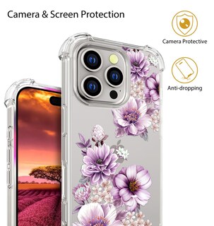 Foto 6 | Foto 6 | Funda Para Teléfono Topgraph Compatible Con Iphone 16 Pro Color Morado - Venta Internacional.