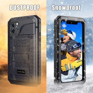 Foto 6 | Foto 6 | Funda Beasyjoy De Metal Impermeable Para Iphone 11 Pro Max Color Negro - Venta Internacional.