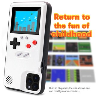 Foto 4 | Foto 4 | Funda Protectora Lucbuy Retro Game Console Para Iphone Color Blanco - Venta Internacional.