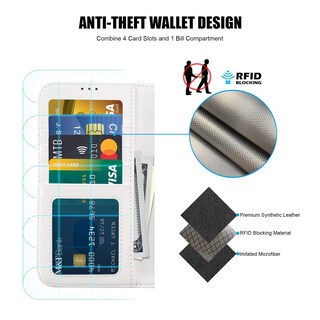 Foto 5 | Foto 5 | Funda Tipo Cartera Lumarke Diseñada Para Iphone 15 Pro Con Rfid De 6.1 Pulgadas - Venta Internacional.